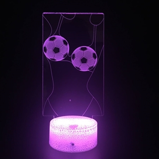 Fodbolde 3D lampe